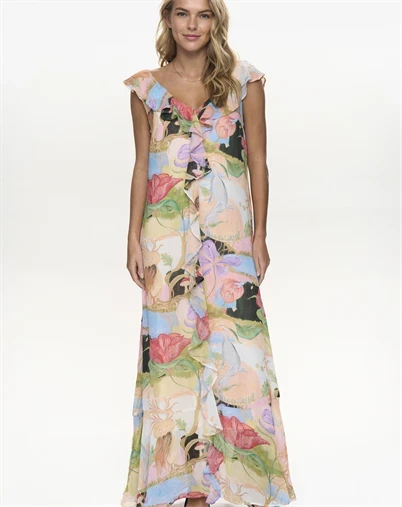 Nümph - NUShaliyn Maxi Kjole - Airy Blue 